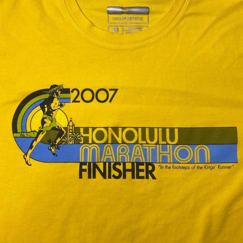 2000s Honolulu Hawaii marathon finisher shirt‎
